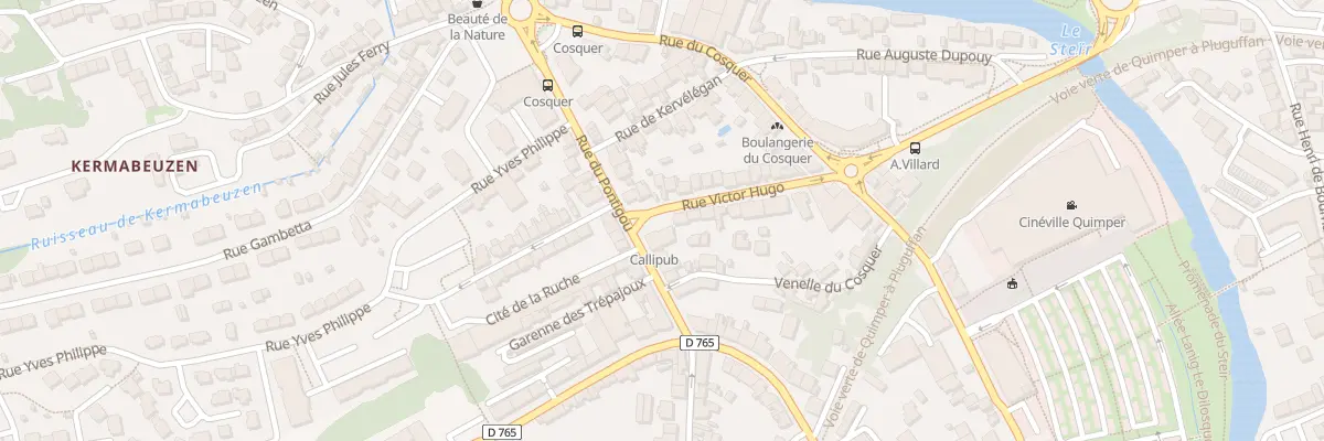 Plan du 7 Rue du Pontigou à Quimper