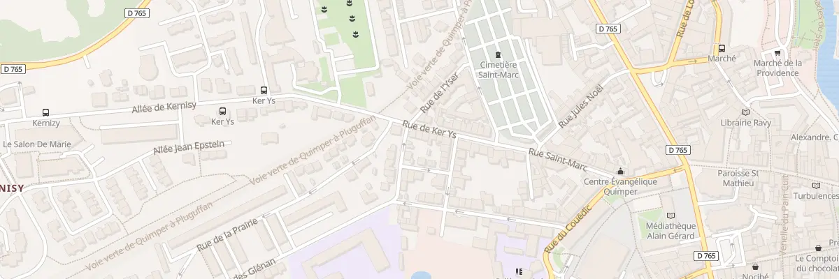 Plan du 9 Rue de Ker Ys à Quimper