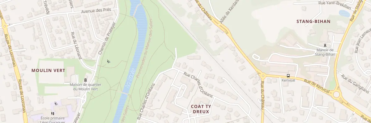 Plan du 27 Rue Charles d’Orleans à Quimper