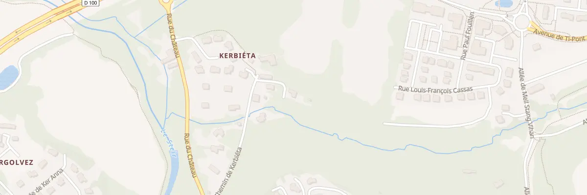 Plan du 5 Che de Kerbieta à Quimper