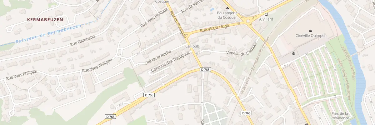 Plan du 3 Rte de Douarnenez à Quimper