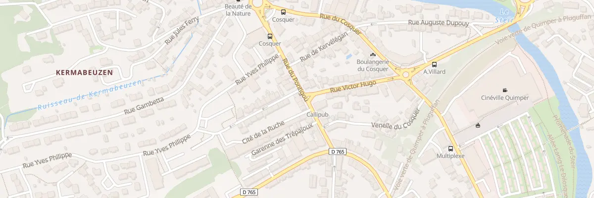 Plan du 16 Rue du Pontigou à Quimper