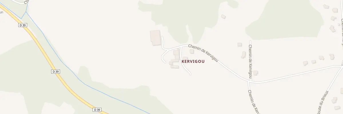 Plan du 52 Che de Kervigou à Quimper