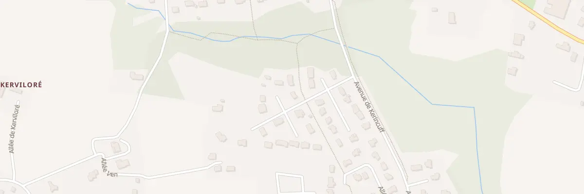Plan du 4 All des Chênes à Gouesnach