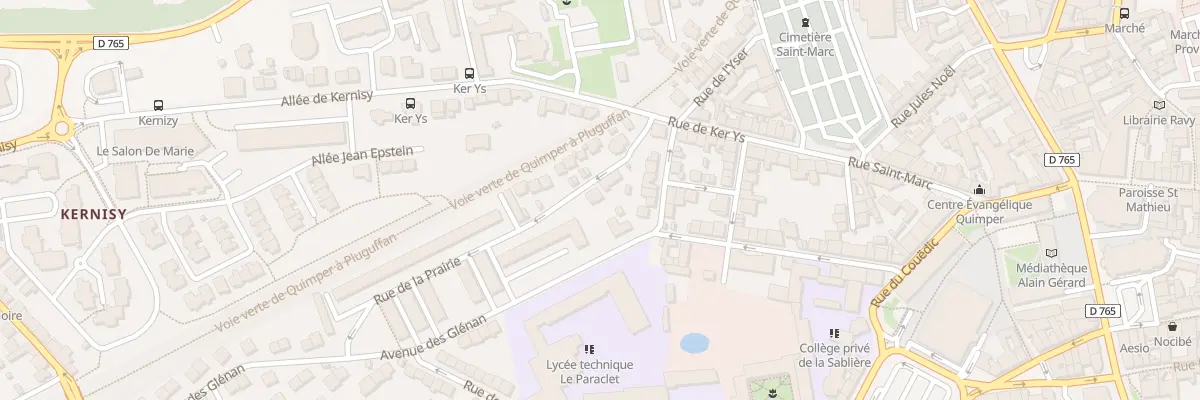 Plan du 4 Rue de la Prairie à Quimper