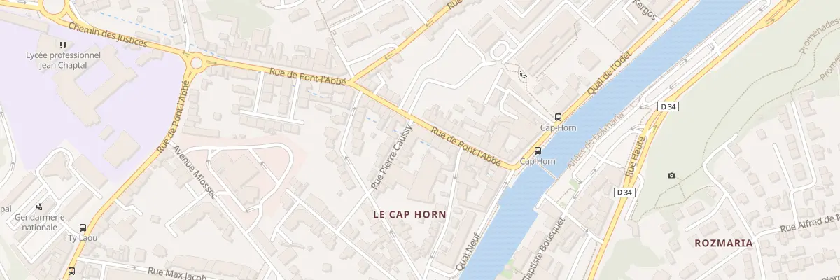 Plan du 32 Rue de Pont-L’Abbé à Quimper