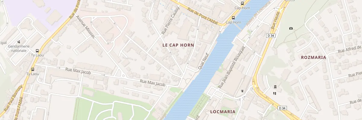 Plan du 29 Rue Auguste Goy à Quimper