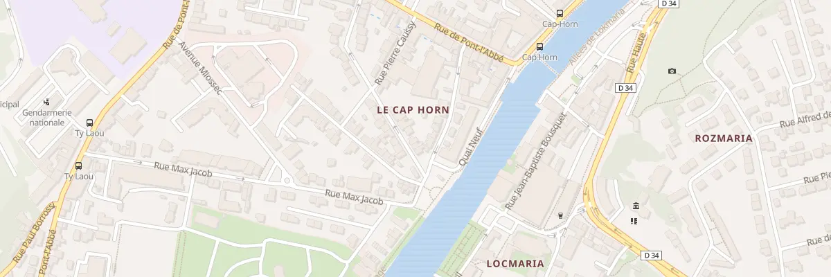 Plan du 27 Rue Auguste Goy à Quimper