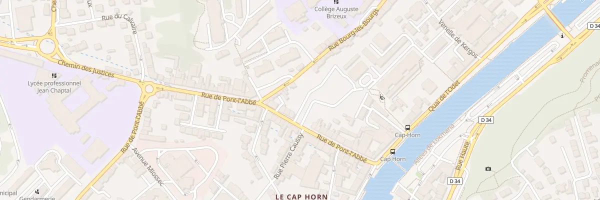 Plan du 31A Rue de Pont-L’Abbé à Quimper