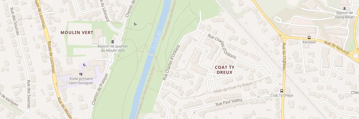 Plan du 20 Rue Charles d’Orleans à Quimper