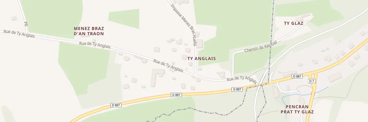 Plan du 37 Che de Ty Anglais à Dinéault