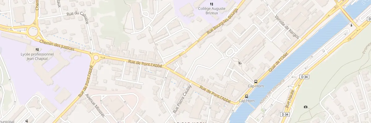Plan du 33 Rue de Pont-L’Abbé à Quimper