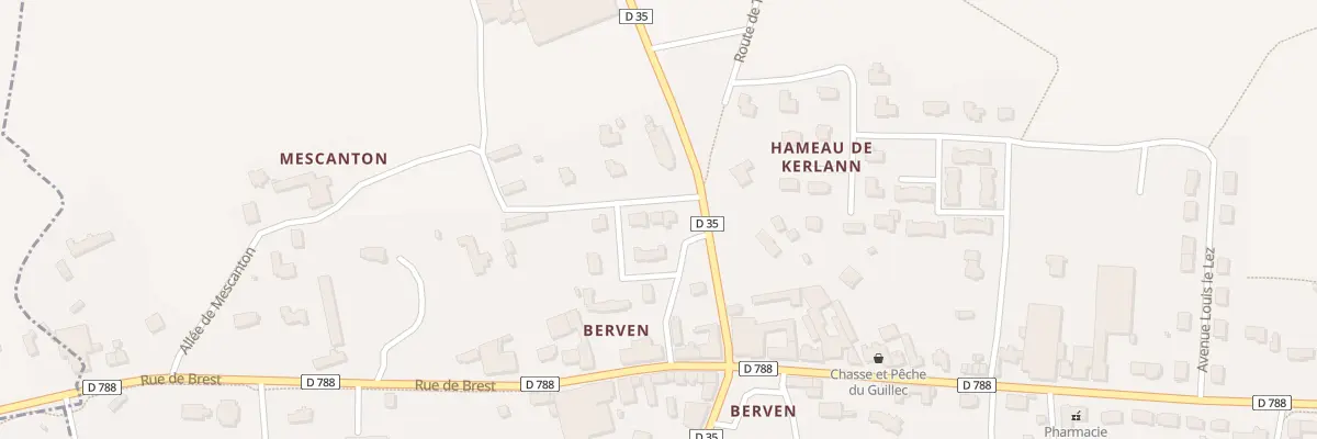 Plan du 25 Rue de Mescanton à Plouzévédé