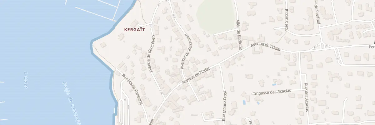 Plan du 47 Av de Kercréven à Bénodet