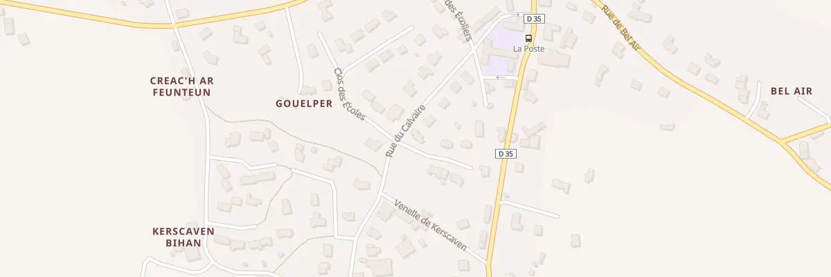 Plan du 3 Res de Gouelper à Plouzévédé