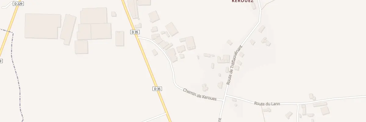 Plan du 4 Che de Keroues à Plouzévédé