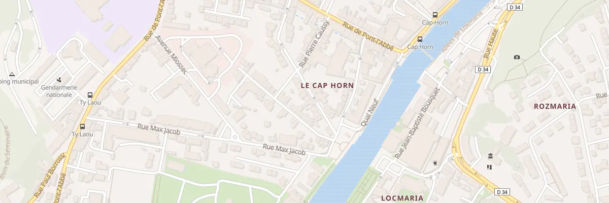 Plan du 36 Rue Auguste Goy à Quimper
