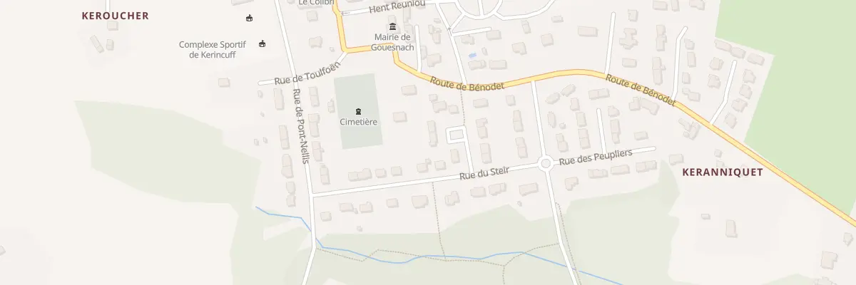 Plan du 2 Rue des Oiseaux à Gouesnach