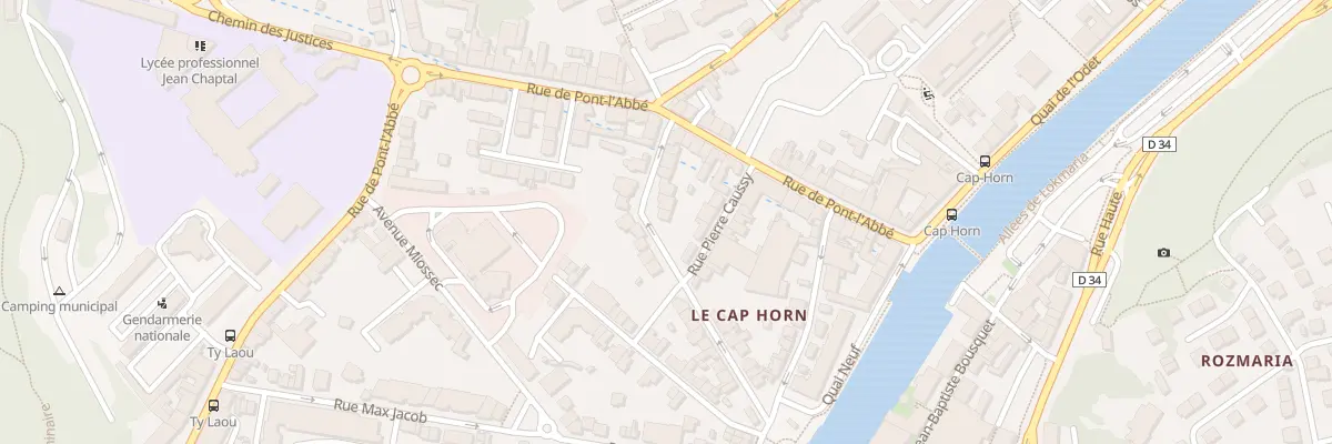 Plan du 11 Rue Auguste Goy à Quimper