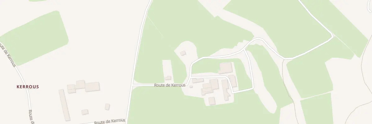 Plan du 155 Rte de Kerrous à Bodilis