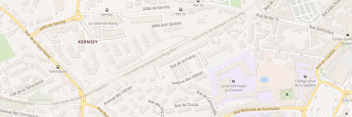 Plan du 21 Rue de la Prairie à Fouesnant