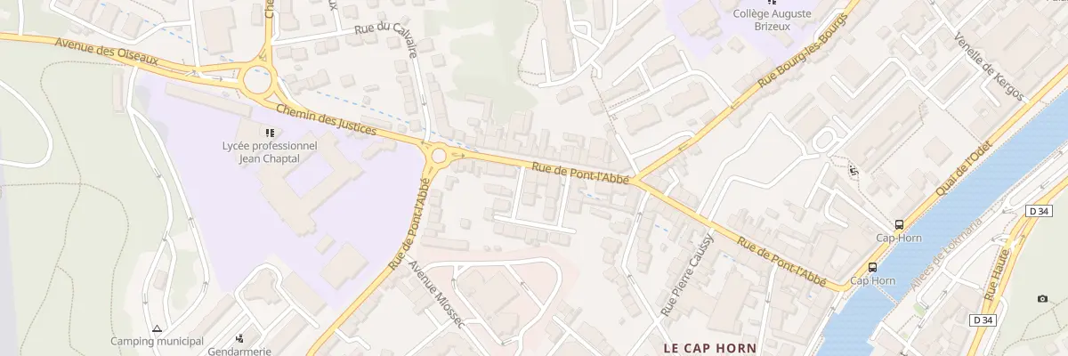 Plan du 72 Rue de Pont-L’Abbé à Quimper