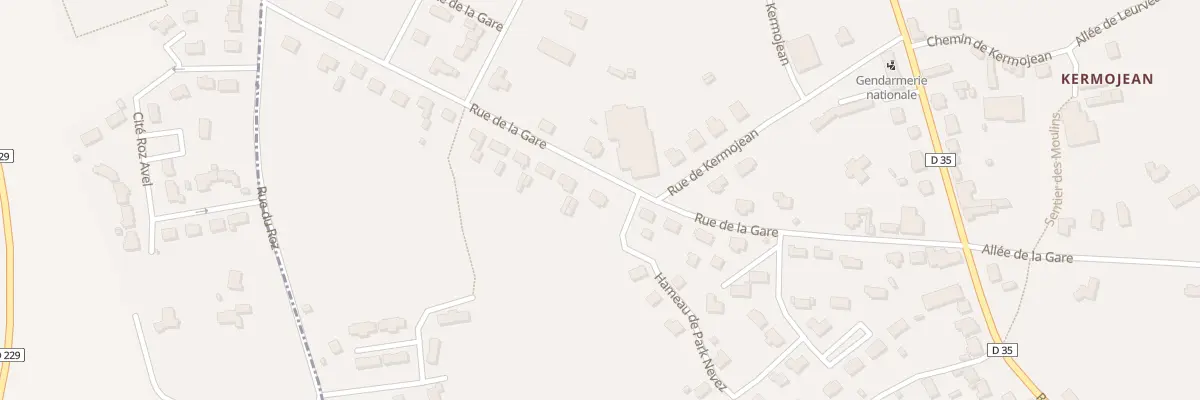 Plan du 281 Av de la Gare à Plouzévédé