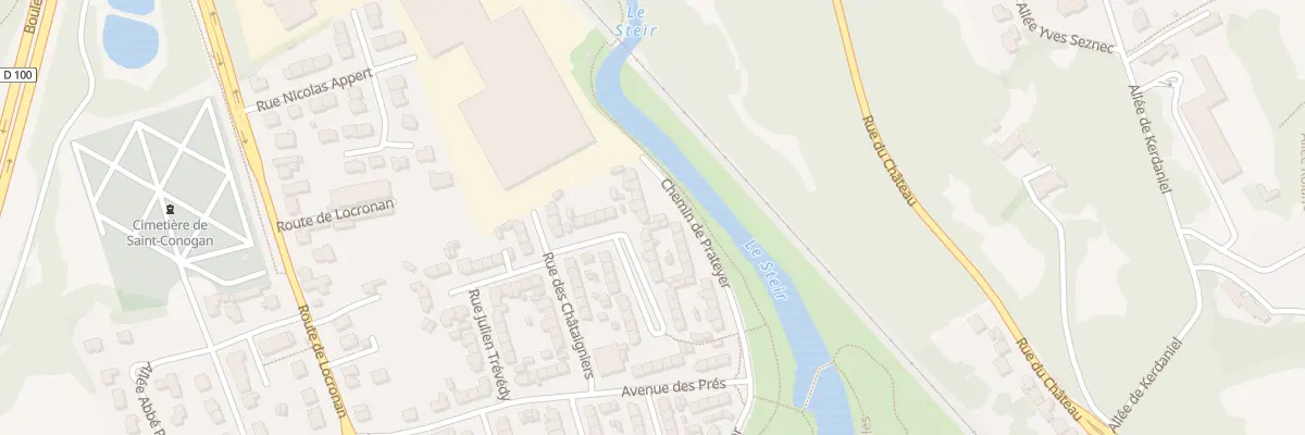 Plan du 7B Che de Prateyer à Quimper