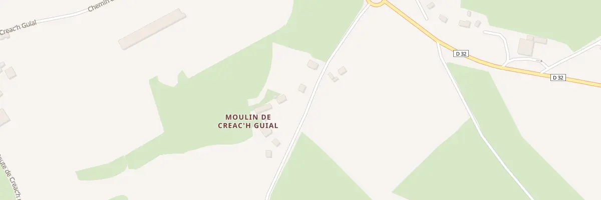 Plan du 182 Moulin de Creac’h Guial à Bodilis