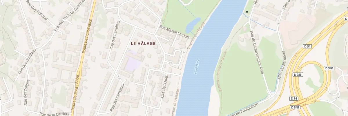 Plan du 19 Che du Halage à Quimper