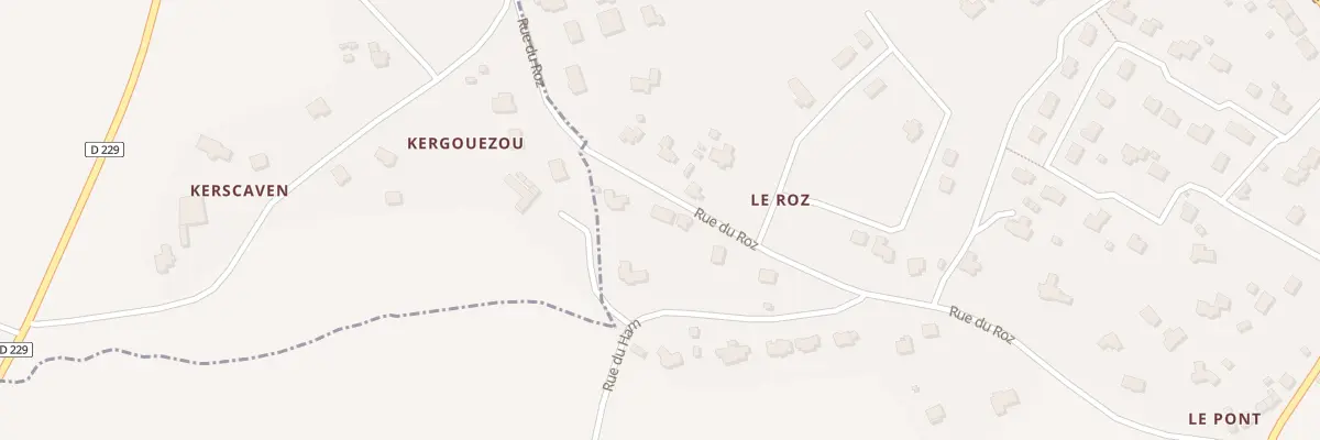 Plan du 15 Rue du Roz à Plouzévédé