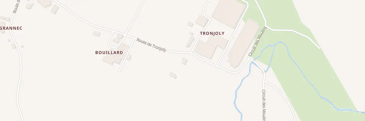 Plan du 30 Rte de Tronjoly à Plougar