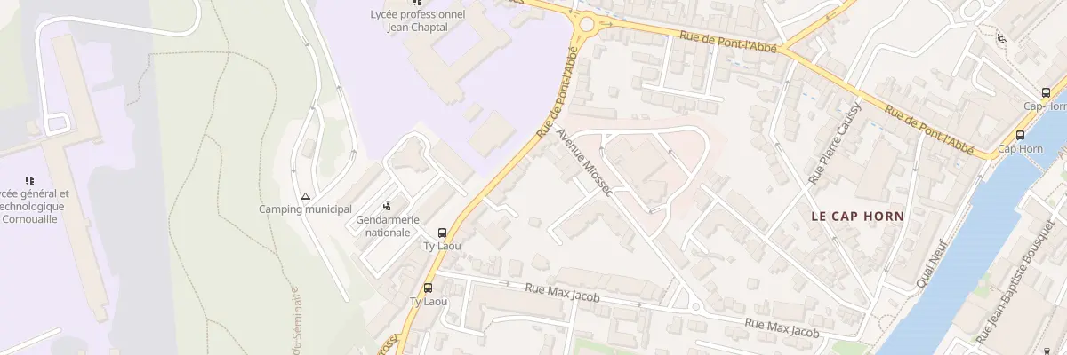 Plan du 128 Rue de Pont-L’Abbé à Quimper