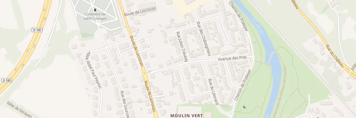 Plan du 6 Av des Pres à Quimper