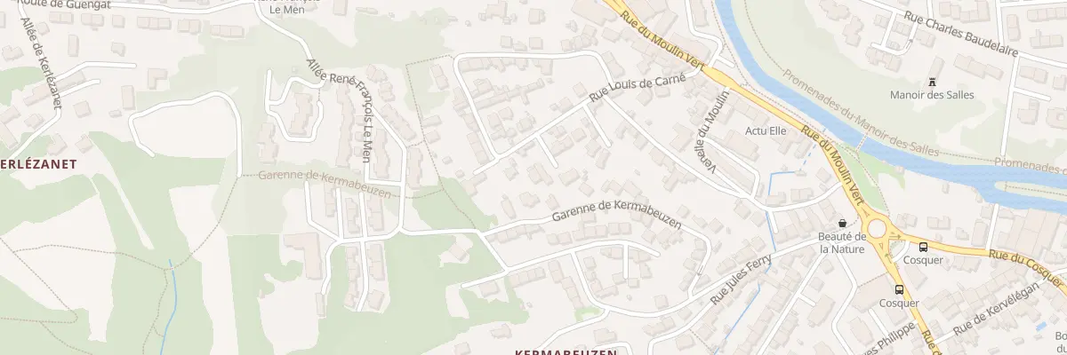 Plan du 61 Rue Louis de Carne à Quimper