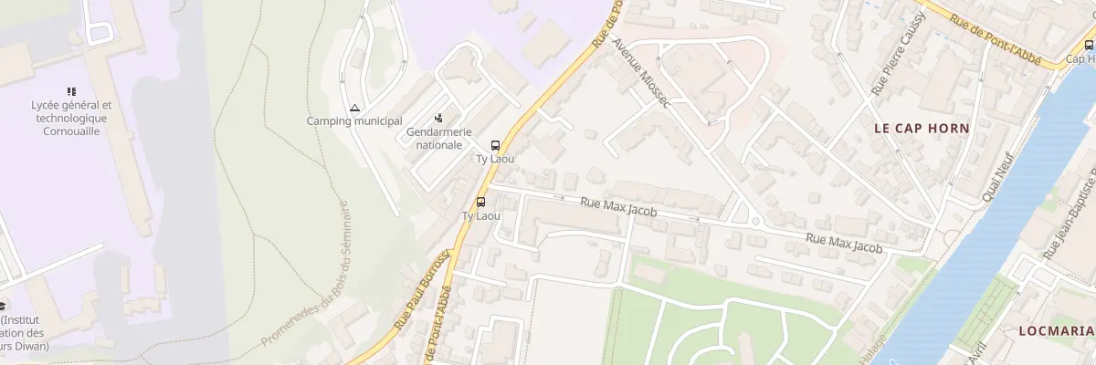 Plan du 45 Rue Max Jacob à Quimper