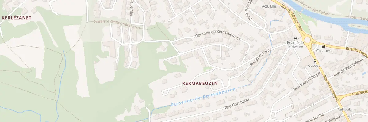 Plan du 22 Rue du Coteau de Kermabeuzen à Quimper