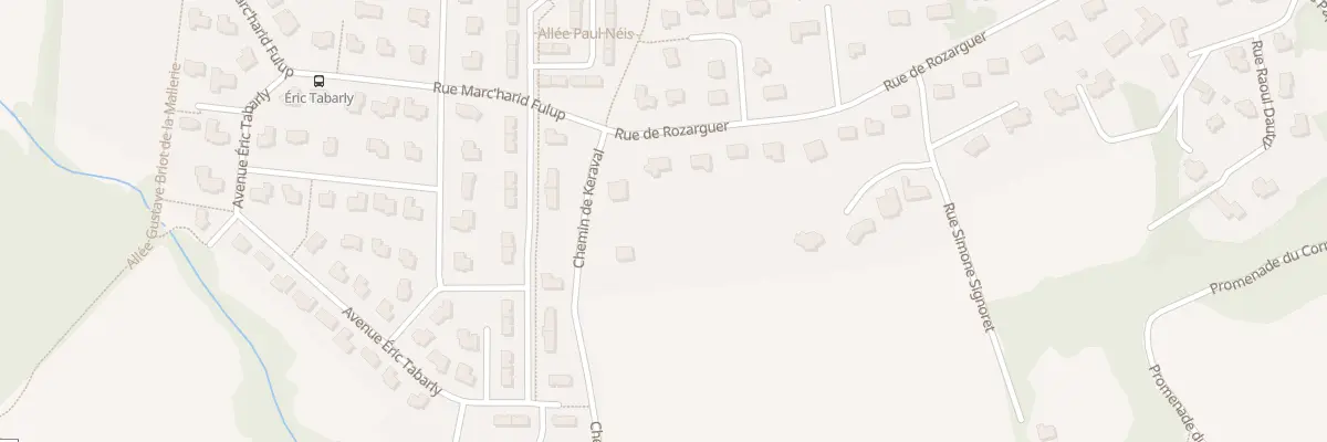 Plan du 28 Rue de Rozarguer à Quimper
