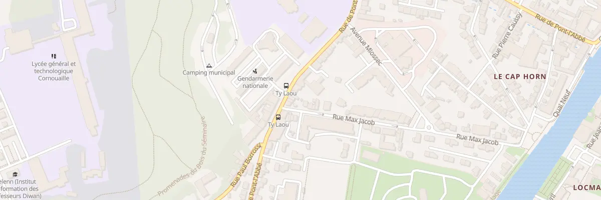 Plan du 154 Rue de Pont-L’Abbé à Quimper