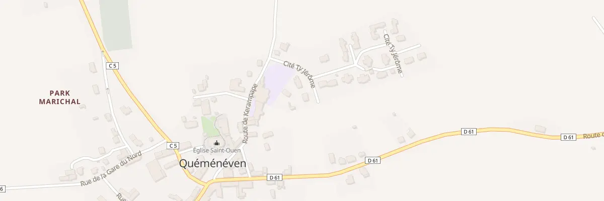 Plan du 3 Cité Ty Jerome à Quéménéven