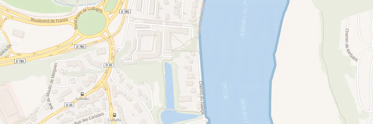 Plan du 73 Che du Halage à Quimper
