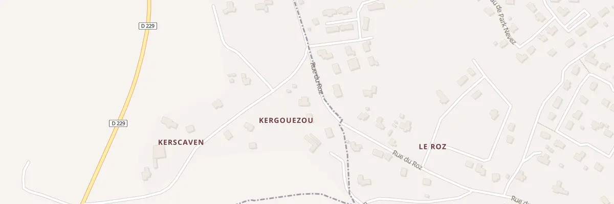 Plan du 49 Rue du Roz à Saint-Vougay