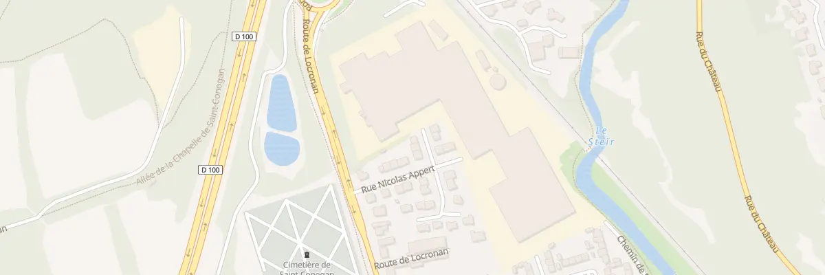 Plan du 16 Rue Nicolas Appert à Quimper