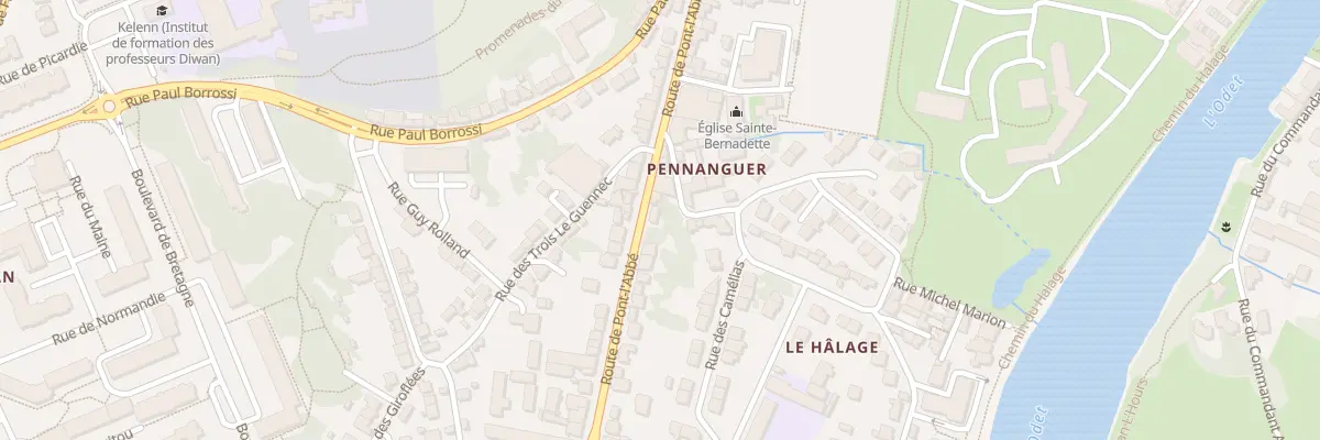 Plan du 52 Rte de Pont l’Abbe à Quimper