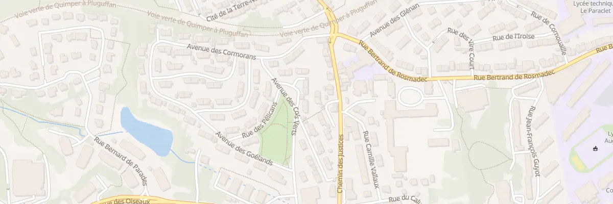Plan du 7 Av des Cols Verts à Quimper