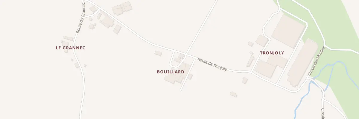 Plan du 76 Rte du Bouillard à Plougar
