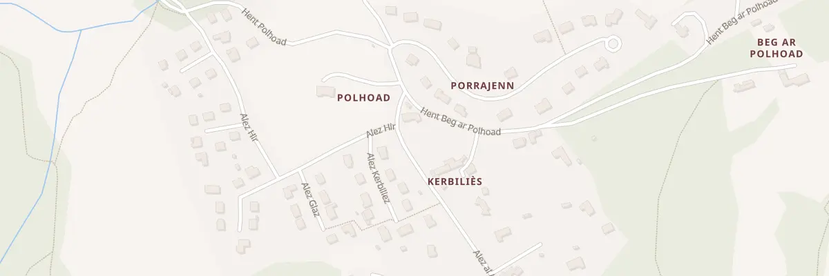 Plan du 2 Vc Hent Beg Ar Polhoad à Plomelin