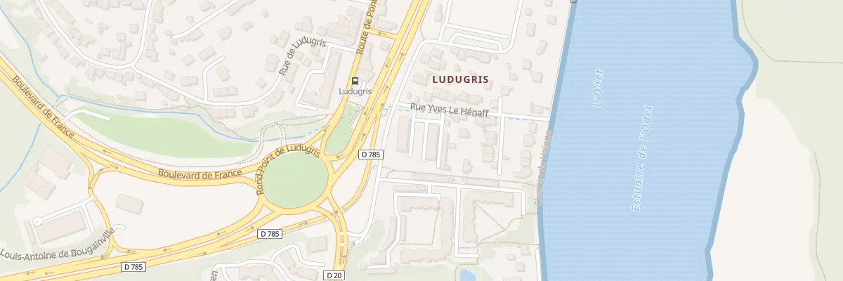 Plan du 5B Rue Yves le Henaff à Quimper