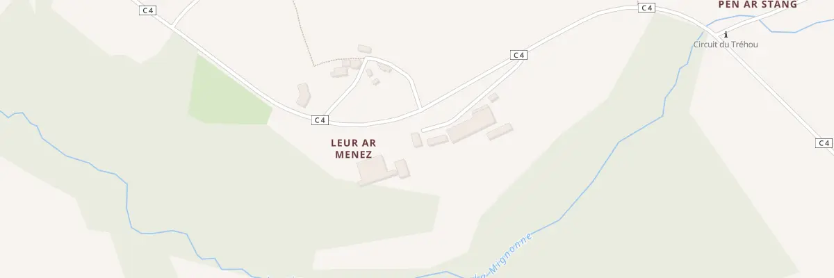 Plan du 1 Pen ar Stang au Tréhou