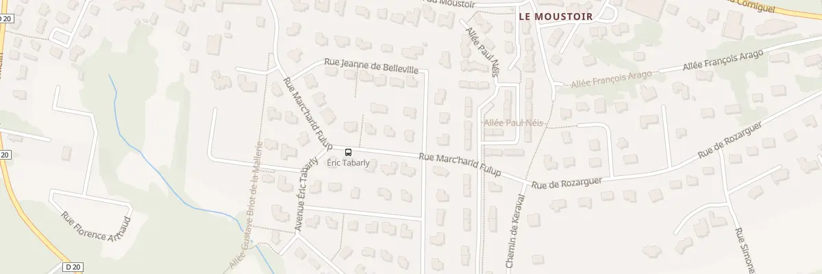 Plan du 19 Rue Jeanne de Belleville à Quimper